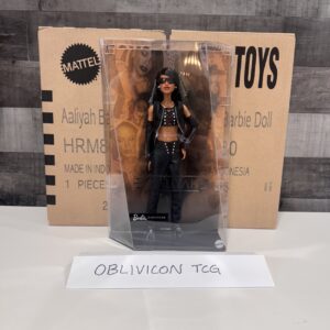 Barbie Signature Aaliyah Collectible Doll in Black Faux Leather Outfit