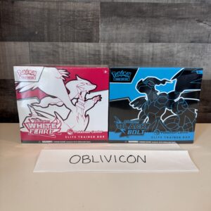 Pokemon Center Exclusive Black Bolt White Flare Elite Trainer Box Set